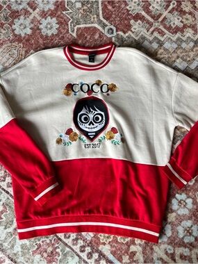 Disney Pixar Coco Embroidered Crewneck
